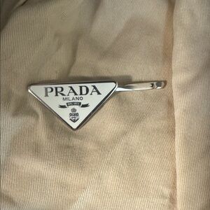 Prada White Hair Clip